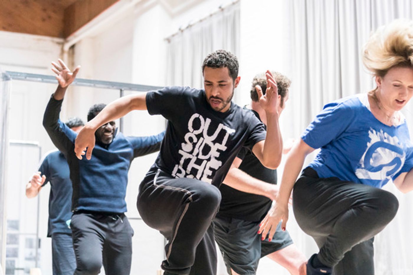 Photo Flash: Inside Rehearsal For Young Vic's JESUS HOPPED THE 'A' TRAIN  Image