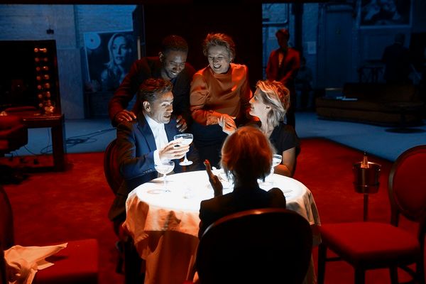 Julian Ovenden, Rhashan Stone, Monica Dolan, Sheila Reid, and GIllian Anderson Photo