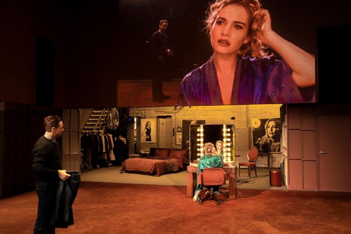 Lily James and Julian Ovenden at 