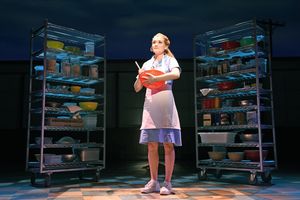 Christine Dwyer as Jenna in WAITRESS.

Photo credit: Tim Trumble Photo