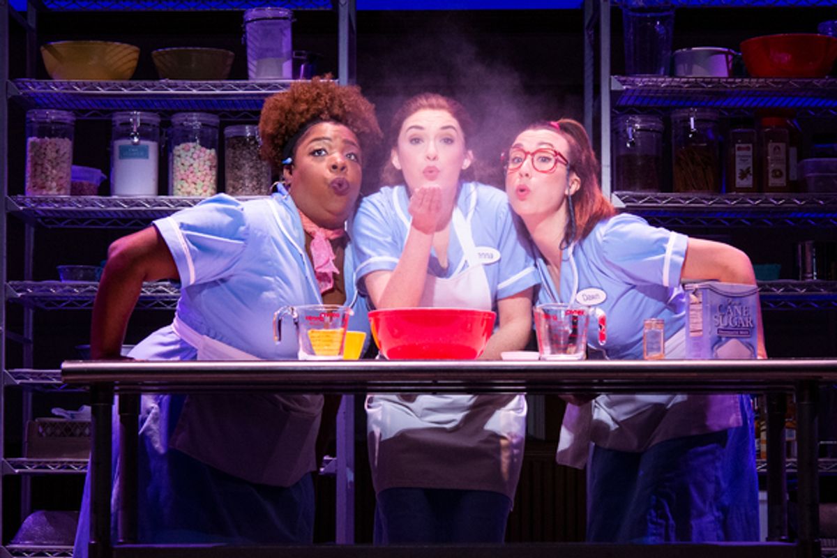 Maiesha McQueen, Chrstine Dwyer, and Jessie Shelton in the tour of WAITRESS.

Photo credit: Philicia Endelmand at 