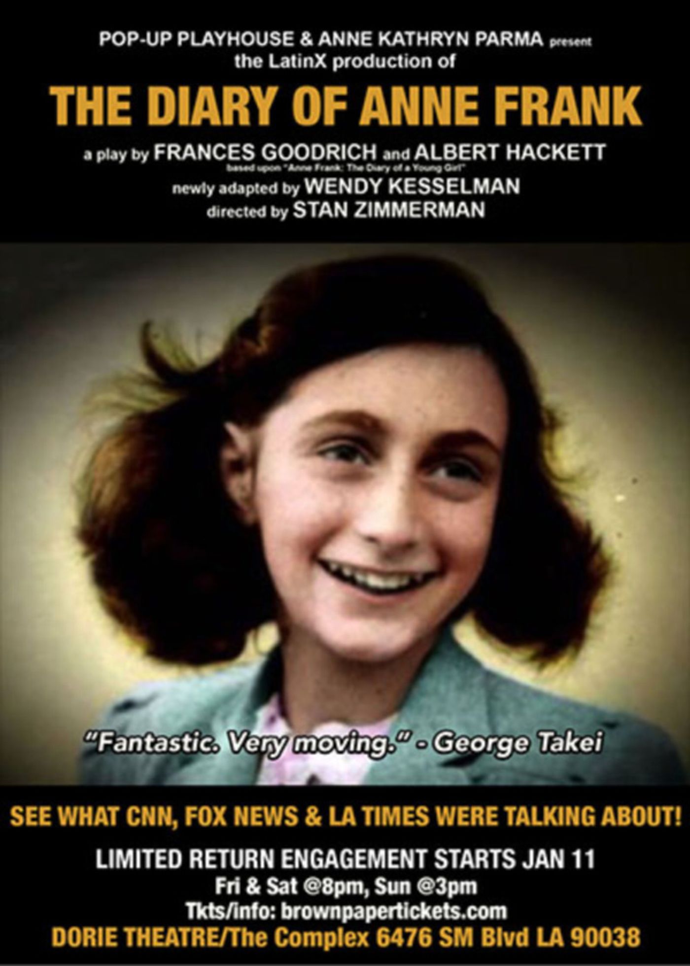 Photo Flash: THE DIARY OF ANNE FRANK At The Dorie Theatre Photo Flash: THE DIARY OF ANNE FRANK At The Dorie Theatre Image