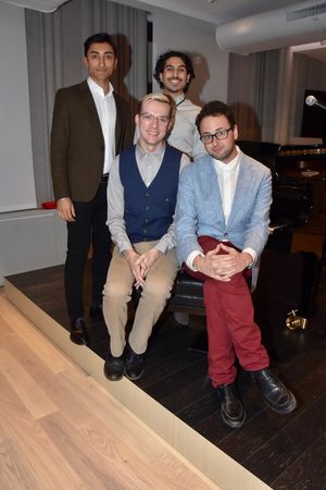 Charlie Sohne 2019 Kleben Prize Winner Librettist with Nikhil Saboo, Nawaf Noorudin and Tim Rosser @ BroadwayWorld Charlie Sohne 2019 Kleben Prize Winner Librettist with Nikhil Saboo, Nawaf Noorudin a Photo