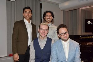 Charlie Sohne 2019 Kleben Prize Winner Librettist with Nikhil Saboo, Nawaf Noorudin and Tim Rosser @ BroadwayWorld Charlie Sohne 2019 Kleben Prize Winner Librettist with Nikhil Saboo, Nawaf Noorudin a Photo