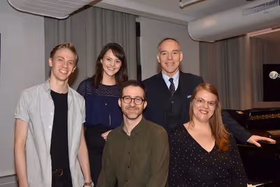 Sarah Hammond 2019 Kleban Prize Winner Lyricist  with Kyle Sherman, Will Aronson, Mal Photo