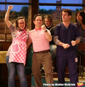 Lenne Klingaman and Christopher Fitzgerald with Joey McIntyre  Photo