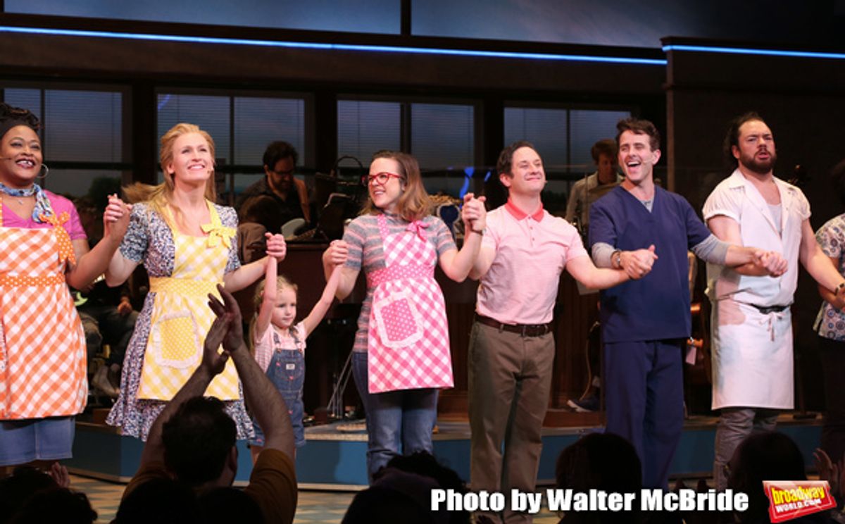 Charity Angel Dawson, Stephanie Torns, Riley Summer Perler, Christopher Fitzgerald, Benny Elledge with Joey McIntyre  at 