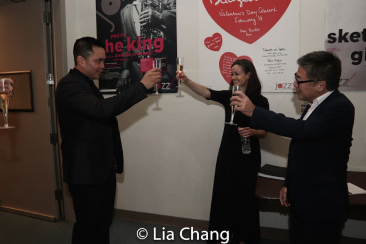 Jose Llana, Music Director Kimberly Grigsby and Jon Nakagawa, Director, Contemporary Programming, Lincoln Center for the Performing Arts, Inc.
 at 