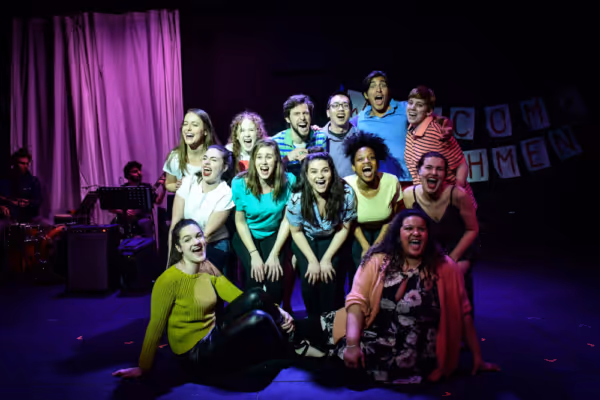 Madeline Lauzon and Brittney Brown (middle, l to r) Sarah Frasco, Allison Taylor, Ric Photo