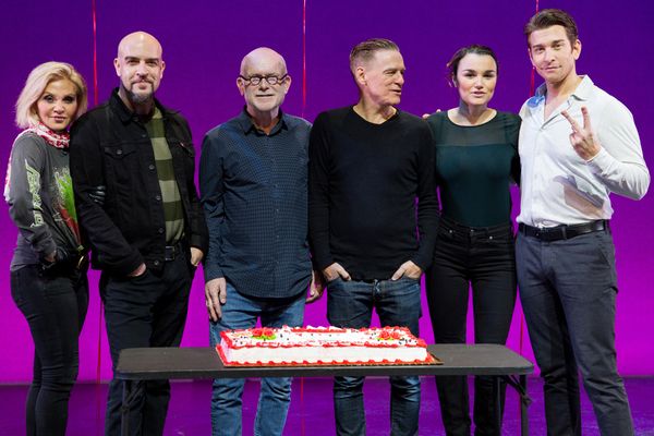 Orfeh, Eric Anderson, Jim Vallance, Bryan Adams, Samantha Barks, Andy Karl Photo