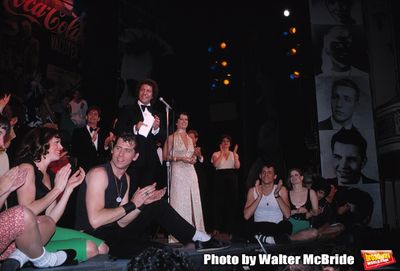 producer Ken Waissman and partner Maxine Fox, Barry Bostwick, Jeff Conaway & Candice  Photo