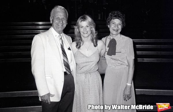 Candice Earley with her parents Harold and Jean after performing in 