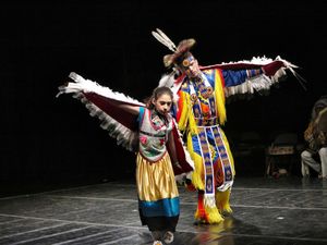 Isabelle Cespedes - Maya/Cherokee/Cree/Pawnee, and Ciaran Tufford - Maya/Cherokee/Cree/Pawnee. Photo by Jonathan Slaff @ BroadwayWorld Isabelle Cespedes - Maya/Cherokee/Cree/Pawnee, and Ciaran Tufford - Maya/Cherokee/Cre Photo