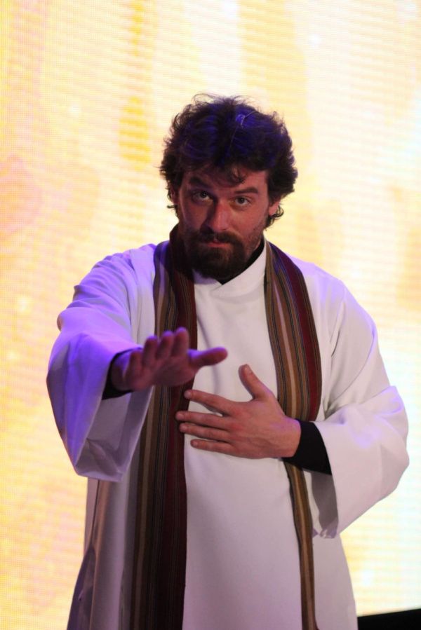 Evan Donnellan stars as God in An Act of God at Smithtown Performing Arts Center. 

6 Photo