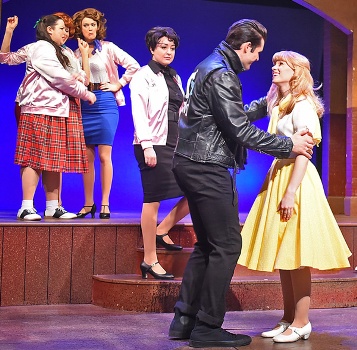 Sarah Daniels, Kaleb Lankford and cast at 