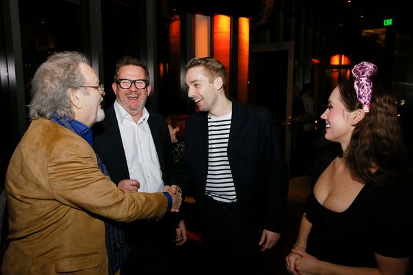 From left, actor Russ Tamblyn, director/choreographer Matthew Bourne and company memb Photo