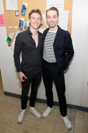 From left, company members Andrew Monaghan and Liam Mower @ BroadwayWorld From left, company members Andrew Monaghan and Liam Mower Photo