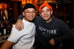 From left, actors Jeigh Madjus and Conrad Ricamora Photo