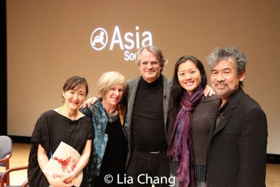 Karen Shimakawa, Rachel Cooper, Bartlett Sher, Marina Chan and David Henry Hwang Photo