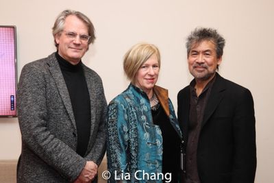 Bartlett Sher, Rachel Cooper and David Henry Hwang Photo