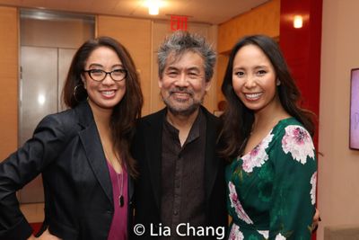 Jaygee Macapugay, David Henry Hwang and Emily Borromeo Photo