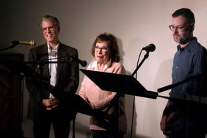 Board President Rob Wyse and Artistic Director Joe Barros announce Sheilah Rae''s Lifetime Achievement Award @ BroadwayWorld Board President Rob Wyse and Artistic Director Joe Barros announce Sheilah Rae''s Lif Photo