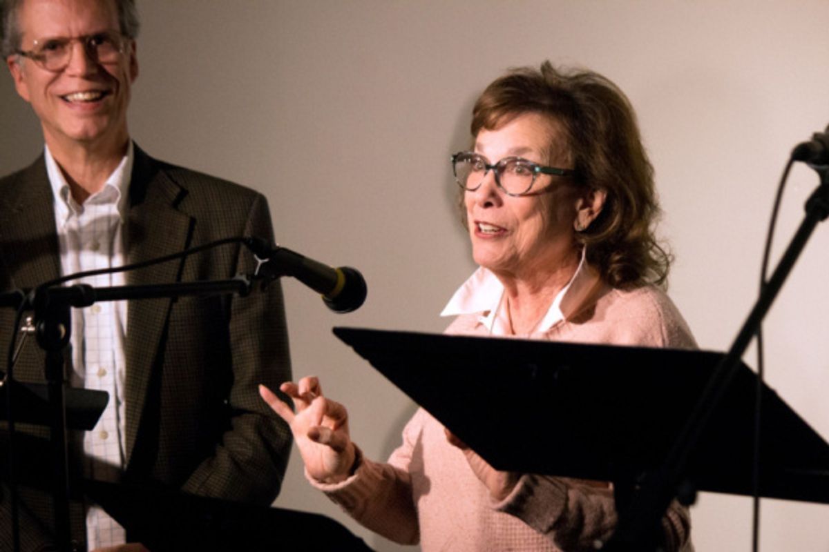 New York Theatre Barn co-founder/board member Sheilah Rae receives a Lifetime Achievement Award from the company at 