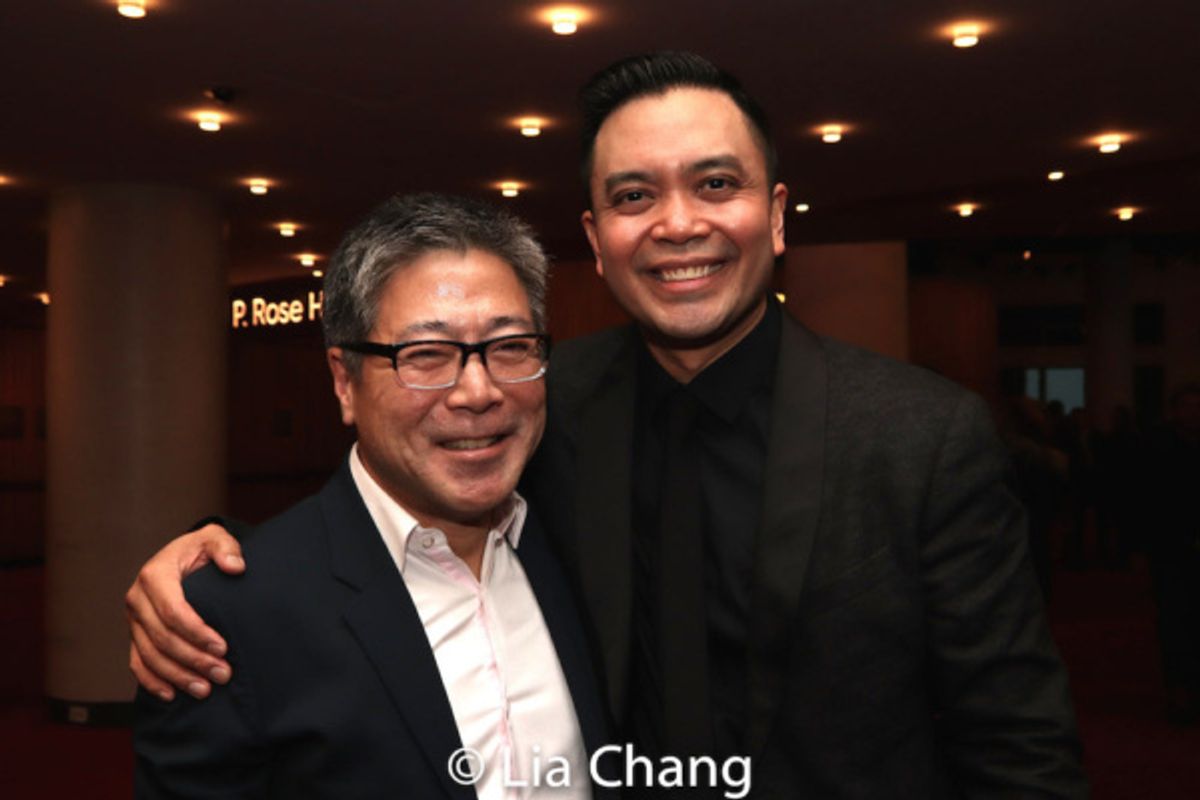 Jon Nakagawa, Director, Contemporary Programming, Lincoln Center for the Performing Arts, Inc. and Jose Llana at 
