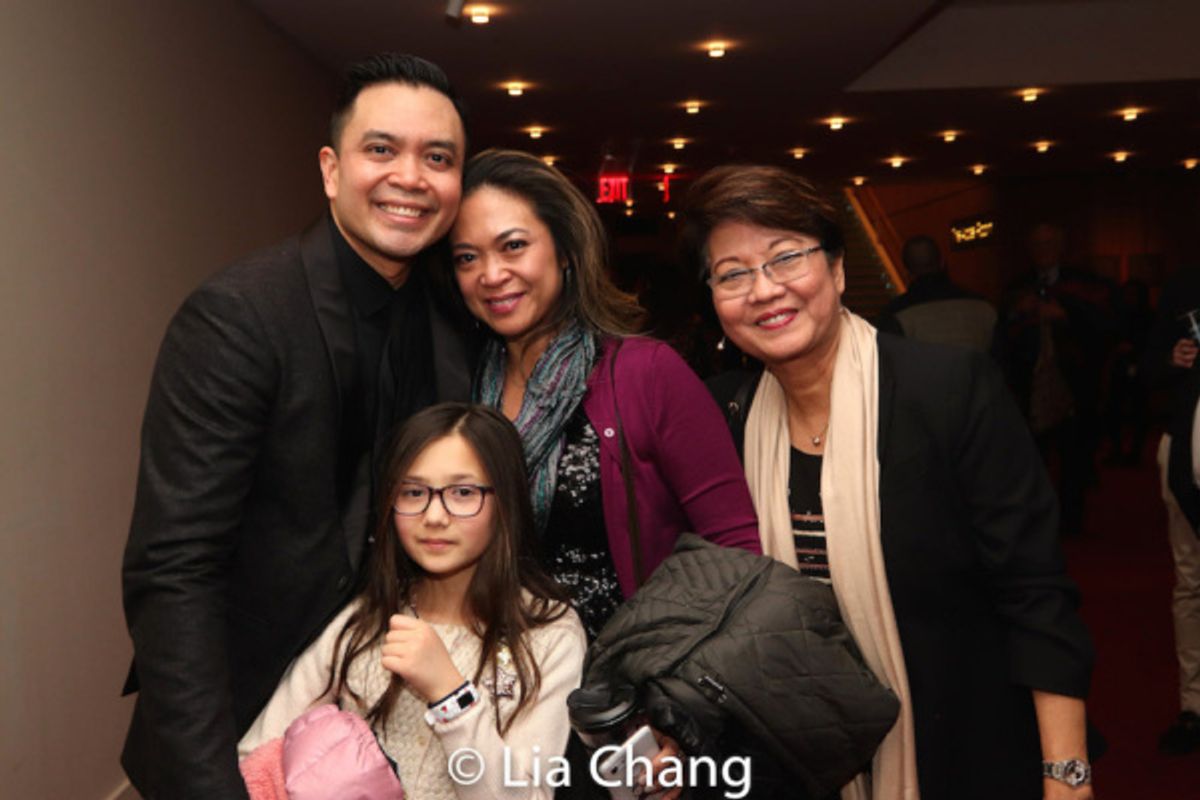 Jose Llana with his niece Veronica, his sister Patricia Llana and his mother Regina Tolentino Newport at 