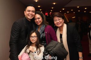 Jose Llana with his niece Veronica, his sister Patricia Llana and his mother Regina Tolentino Newport @ BroadwayWorld Jose Llana with his niece Veronica, his sister Patricia Llana and his mother Regina T Photo