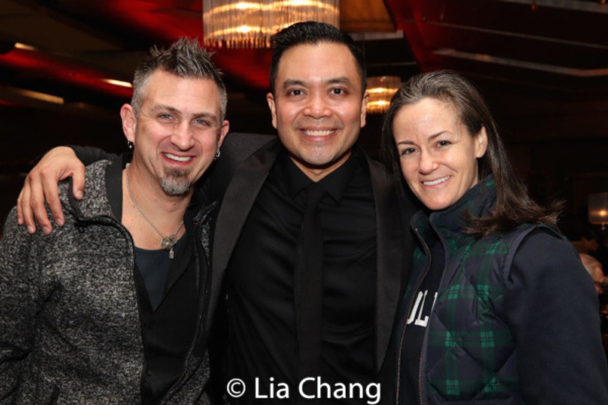 Orchestrator John Clancy, Jose Llana and his music director Kimberly Grigsby at 