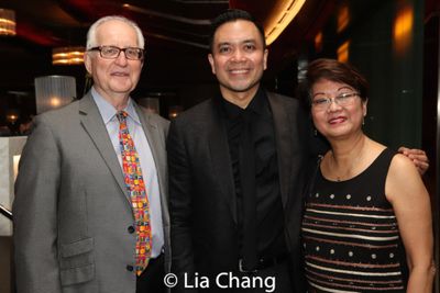 Ian Newport, Jose Llana and his mother Regina Tolentino Newport Photo