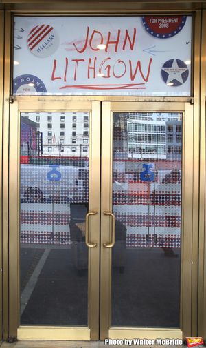 Theatre Marquee unveiling for Lucas Hnath's new drama "Hillary & Clinton" starring La Photo