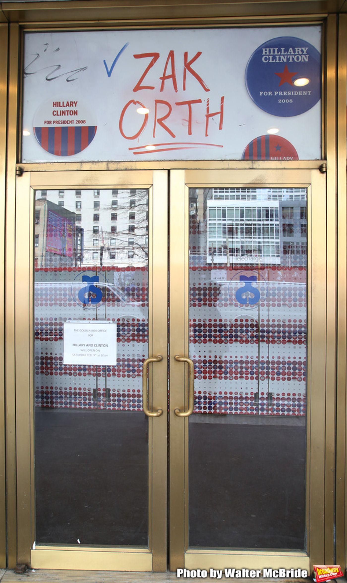 Up On The Marquee: HILLARY AND CLINTON on Broadway!  Image