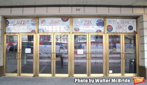 Theatre Marquee unveiling for Lucas Hnath's new drama "Hillary & Clinton" starring La Photo