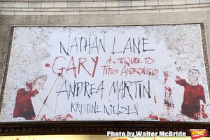 Theatre Marquee unveiling for the Taylor Mac Comedy "Gary: A Sequel to Titus Andronic Photo