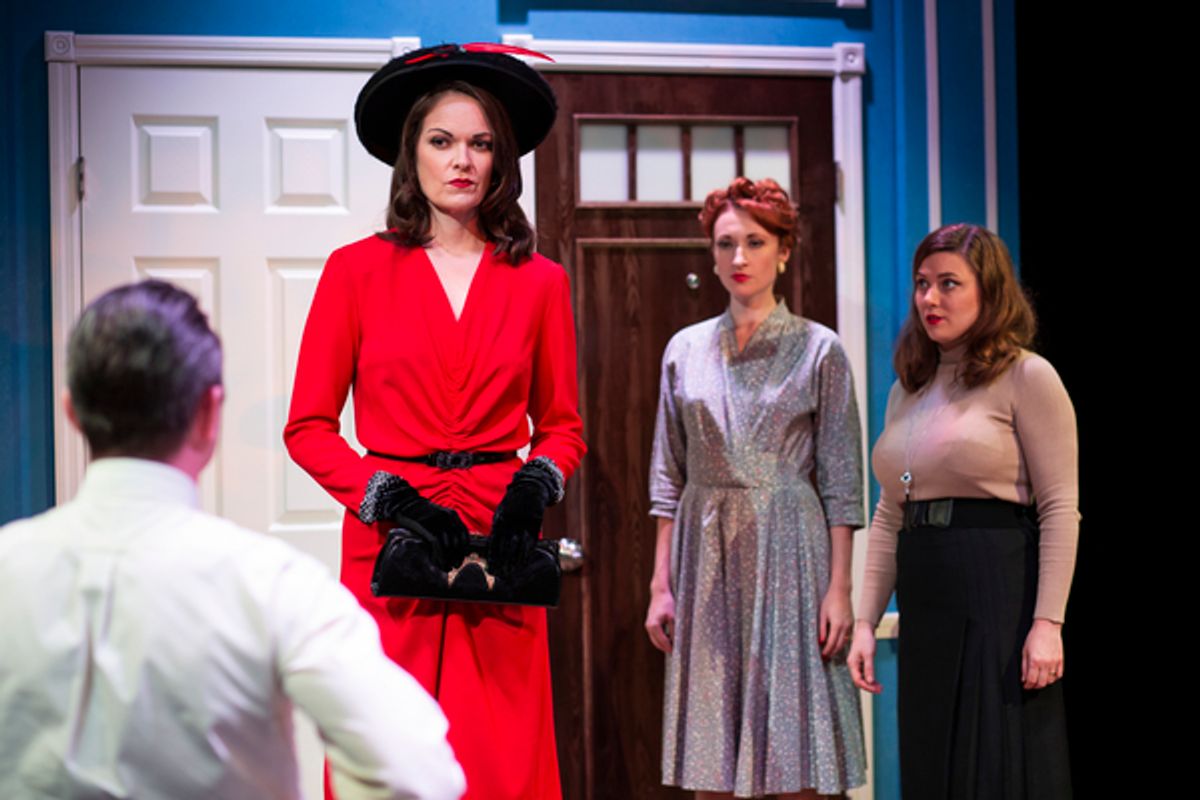 Michael David* (Bob Martindale), Nichole Hamilton* (Barbara Grant), Megan Therese Rippey* (Norma Baxter), Jessie Taylor* (Millie Martindale)  at 