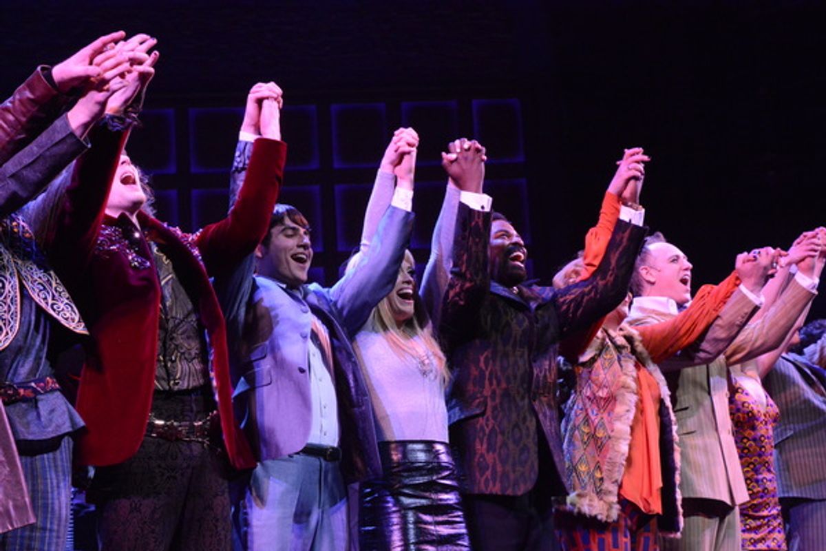 Bryan Fenkart, Conor Ryan, Jonny Amies, Erika Olson, Kyle Taylor Parker, Jen Perry and the cast at 