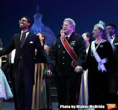 Michael Benjamin Washington, Darrell Hammond and Carol Kane during the Curtain Call f Photo