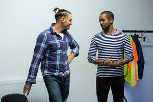 Joseph Millson (Keith), Aki Omoshaybi (Mohammed) Photo