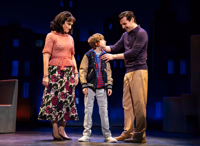 Eden Espinosa, Thatcher Jacobs and Max von Essen, from the First National Tour of FAL Photo