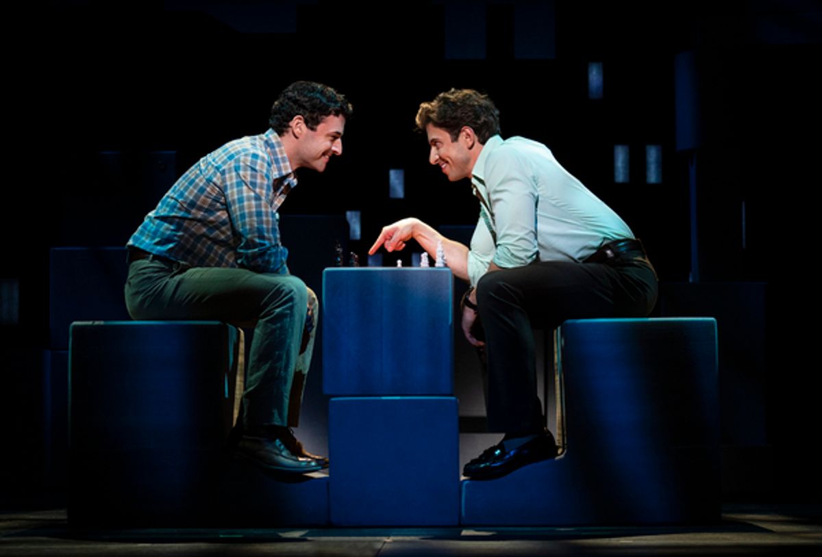 Max von Essen and Nick Adams, from the First National Tour of FALSETTOS at 