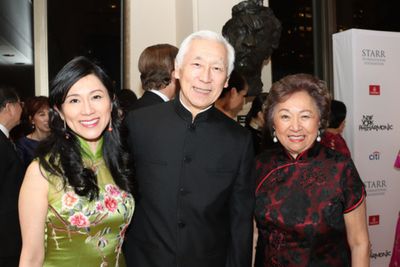 Gala Co-Chairs Agnes Hsu-Tang, Oscar Tang and Shirley Young   Photo