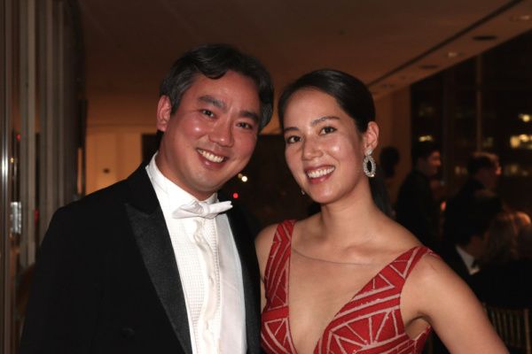 New York Philharmonic concertmaster Frank Huang and his wife Sarah Ludwig Photo