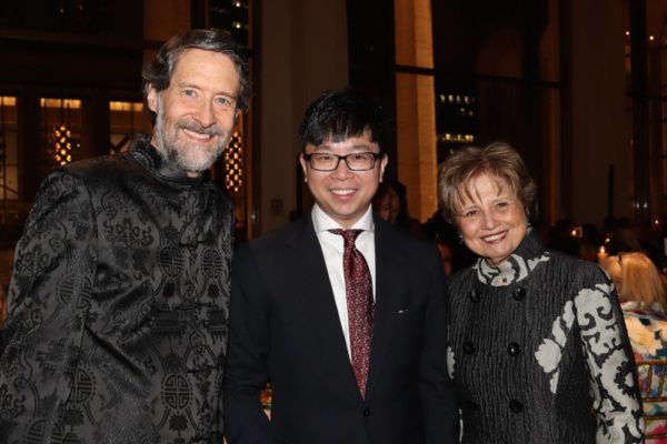 Gary Parr, Singaporean conductor Kahchun Wong and President and CEO Deborah Borda Photo