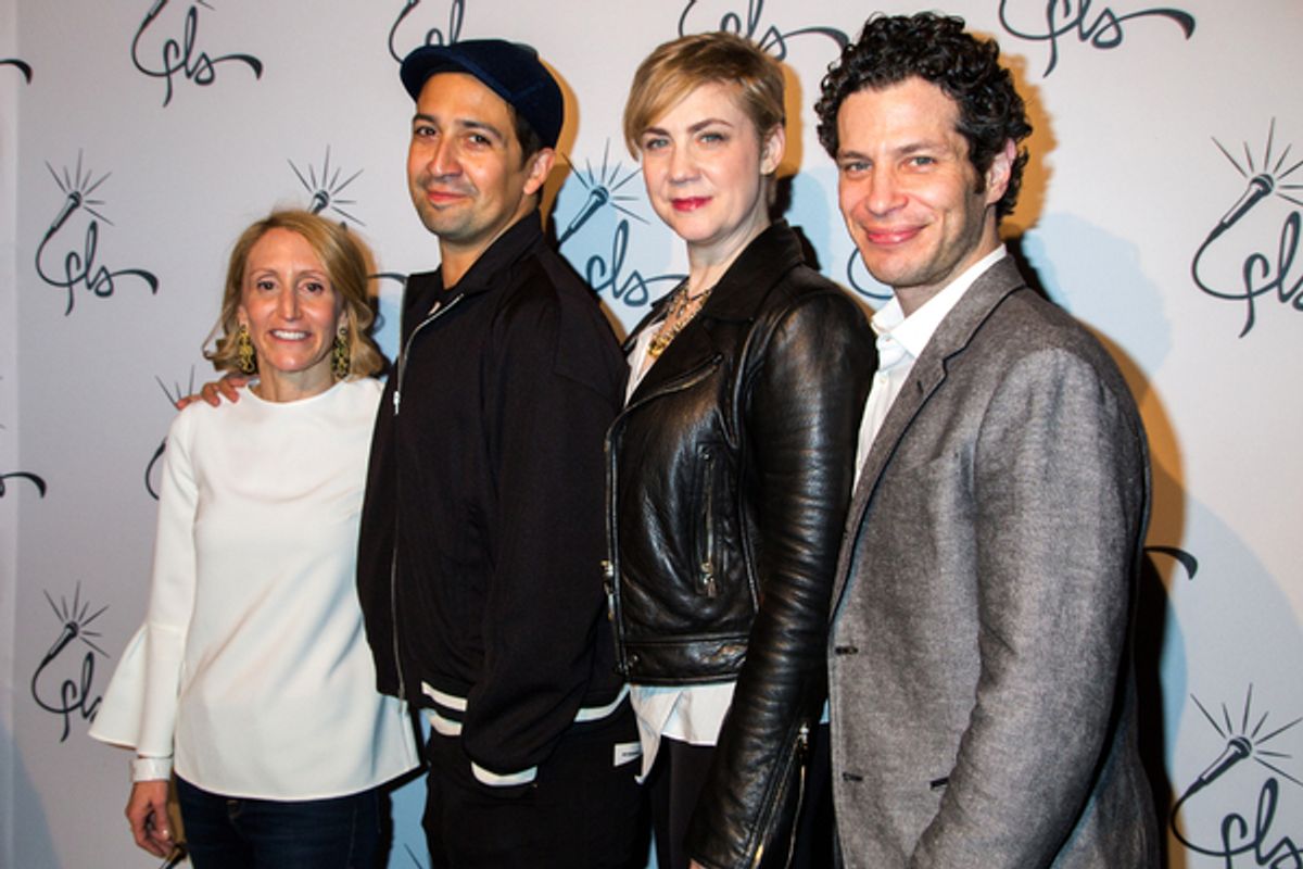 Jill Furman, Lin-Manuel Miranda, Jenny Steingart, Thomas Kail at 