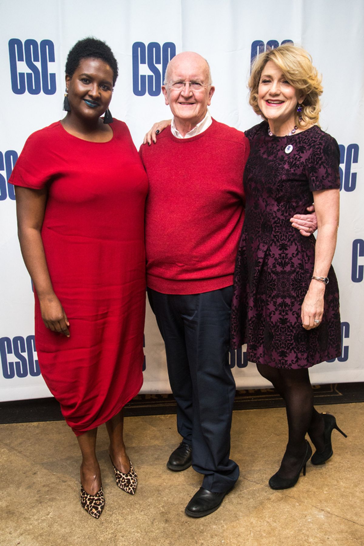 Shariffa Ali, John Doyle, Victoria Clark at 