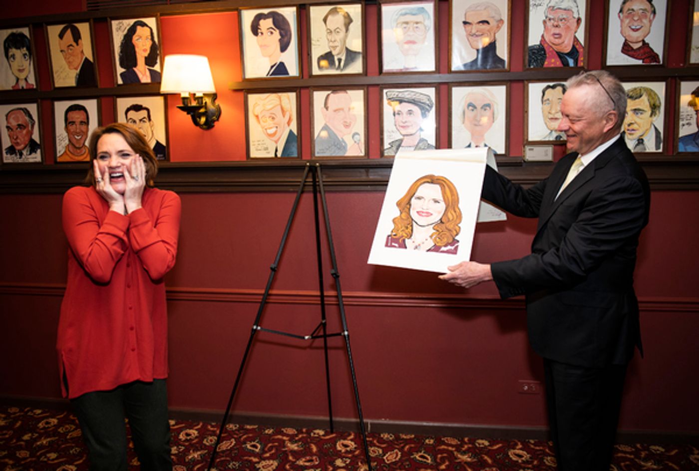 Photo Flash: Broadway Friends Celebrate Jennifer Laura Thompson's New Portrait at Sardi's!  Image