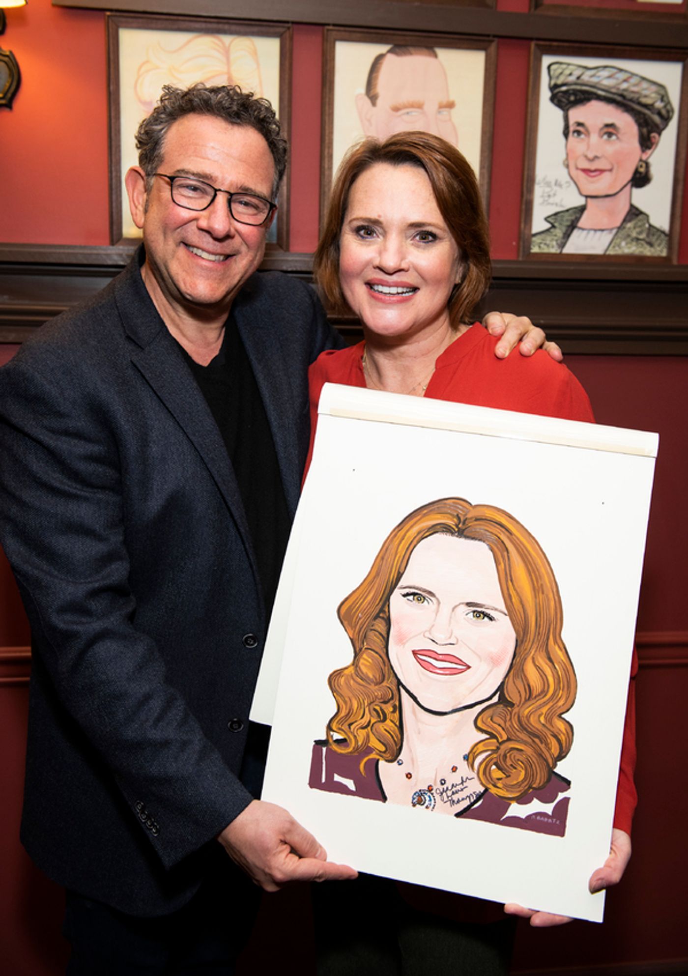 Photo Flash: Broadway Friends Celebrate Jennifer Laura Thompson's New Portrait at Sardi's!  Image