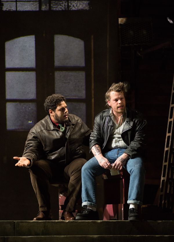 Marc Akinfolarin and Kevin Wathen in THE LAST SHIP Photo